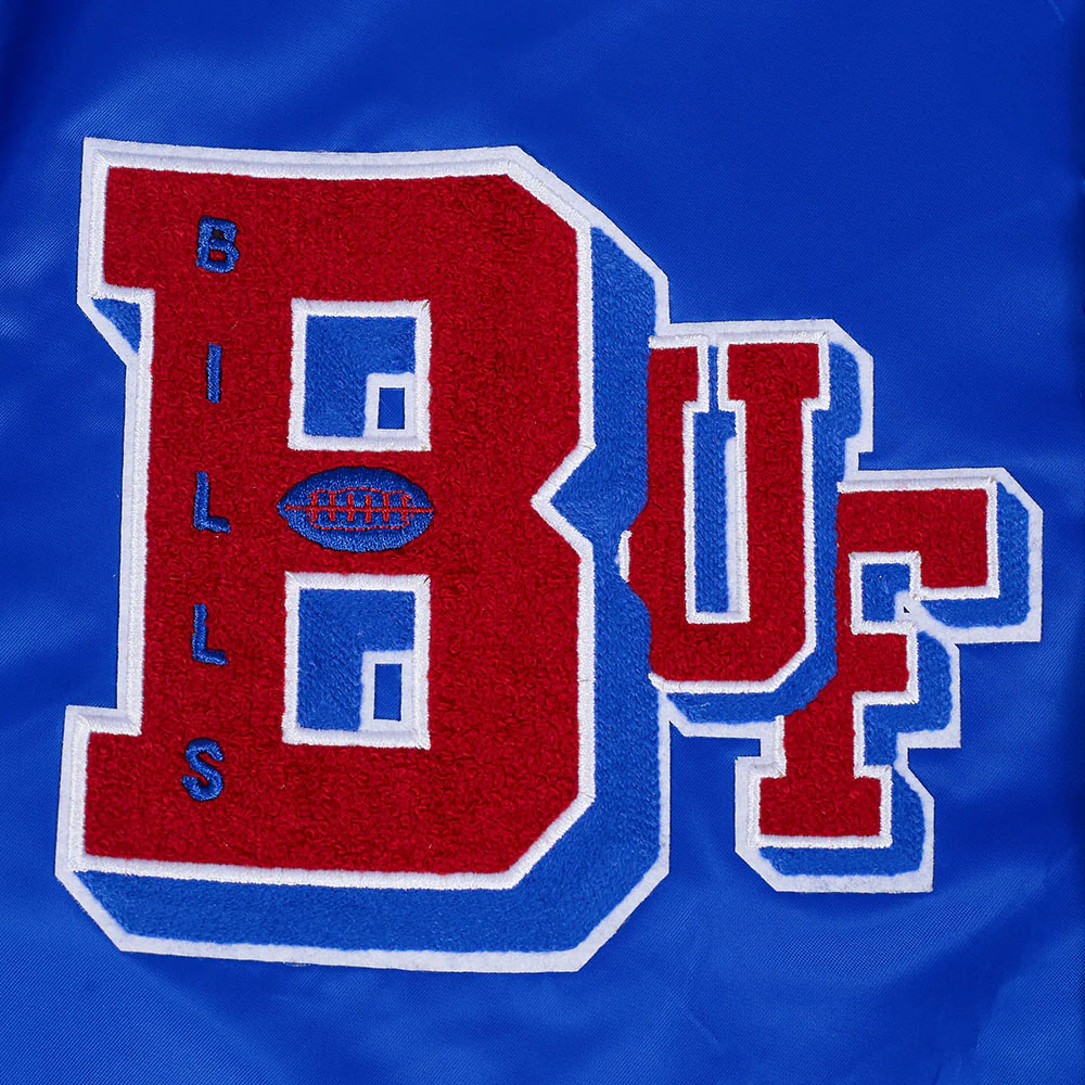 NFL BUFFALO BILLS BEST OF MEN'S RIB SATIN JACKET (ROYAL BLUE/RED) - Image 12
