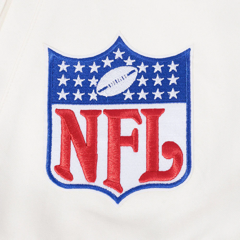 NFL BUFFALO BILLS PRO GAME DAY MEN'S RETRO JACKET (EGGSHELL/TAUPE/EGGSHELL) - Image 9