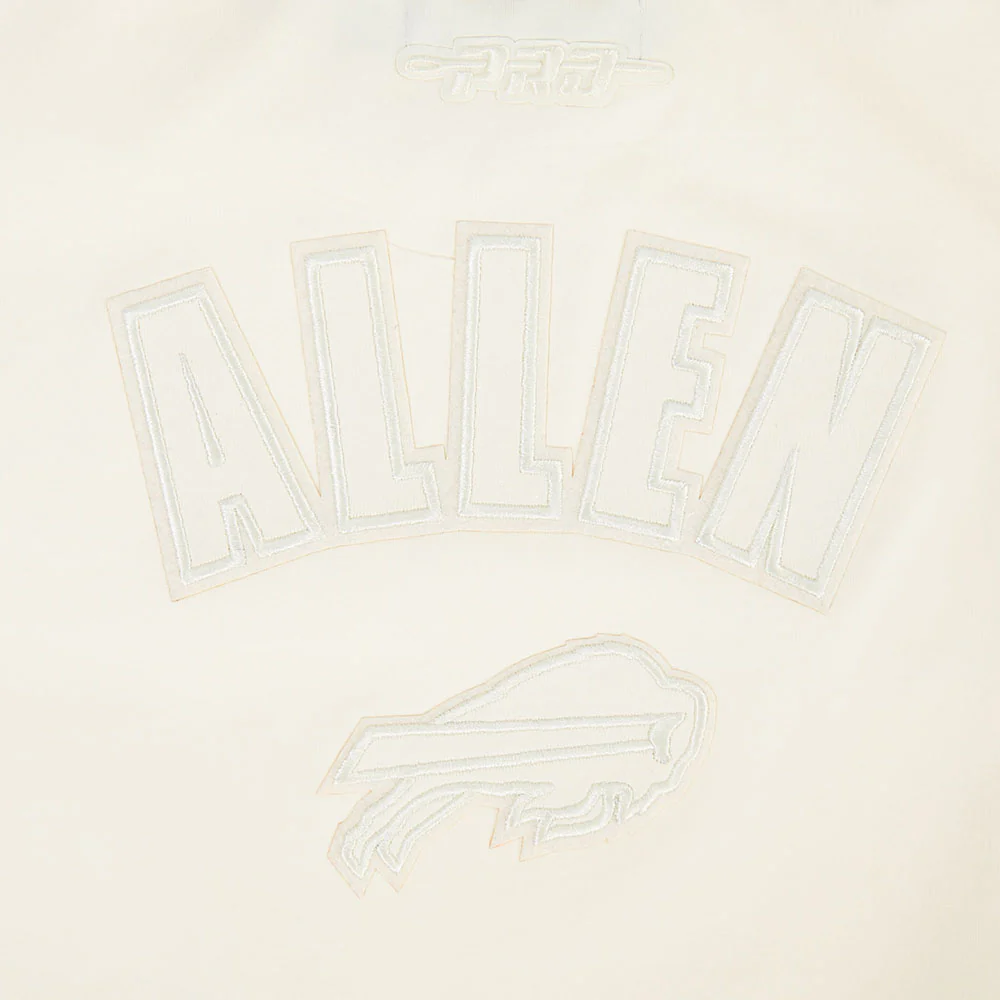 NFL BUFFALO BILLS JOSH ALLEN #17 NEUTRAL PNN WOMEN'S SJ BOXY TEE (EGGSHELL) - Image 5