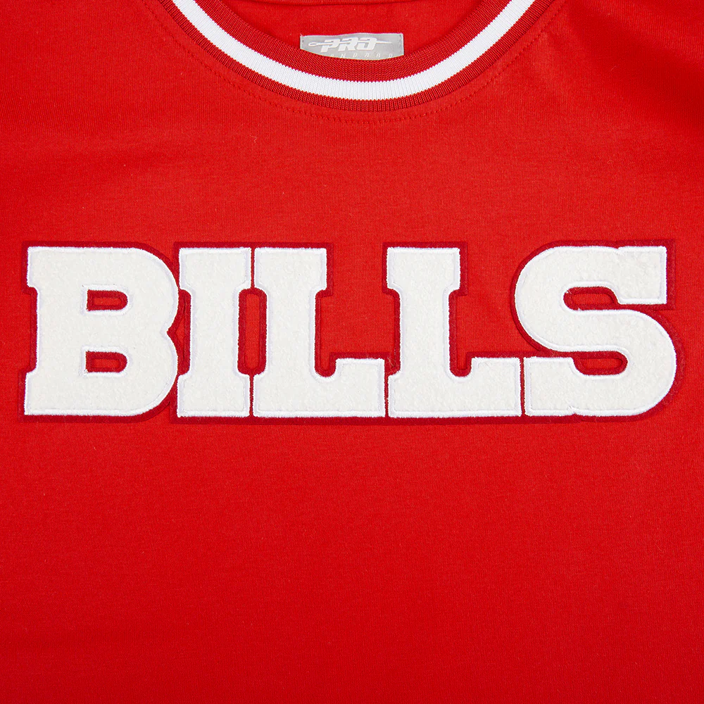 NFL BUFFALO BILLS CLASSIC BIG BOYS SHORT SLEEVE STRIPED RIB TEE (RED) - Image 7