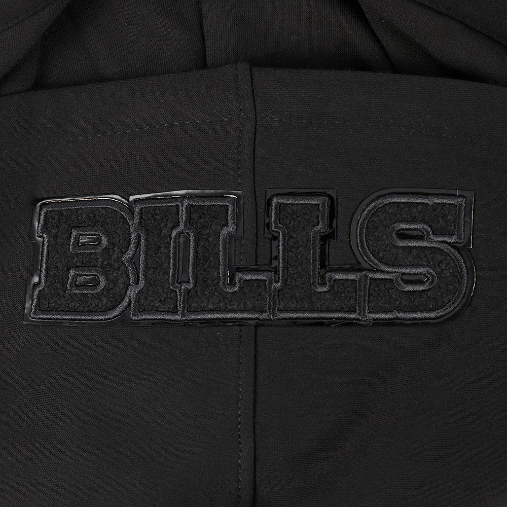 NFL BUFFALO BILLS TRIPLE BLACK BIG BOYS FLEECE PULLOVER HOODIE (BLACK) - Image 10