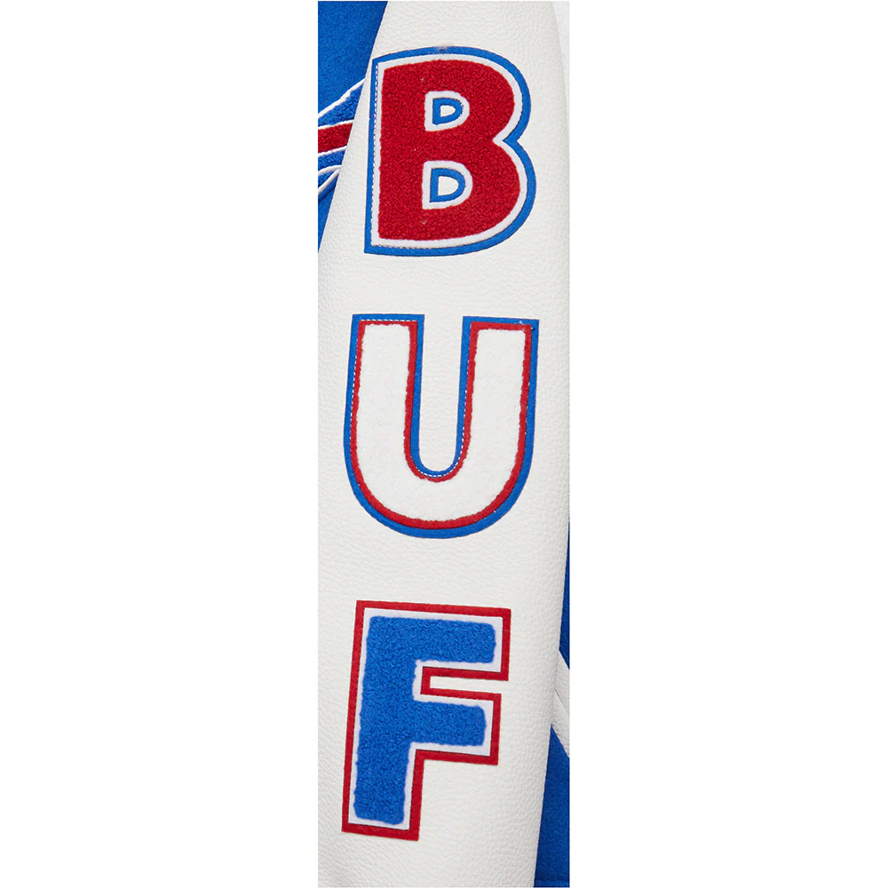 NFL BUFFALO BILLS CLASSIC BIG BOYS WOOL VARSITY JACKET (ROYAL BLUE/WHITE) - Image 5