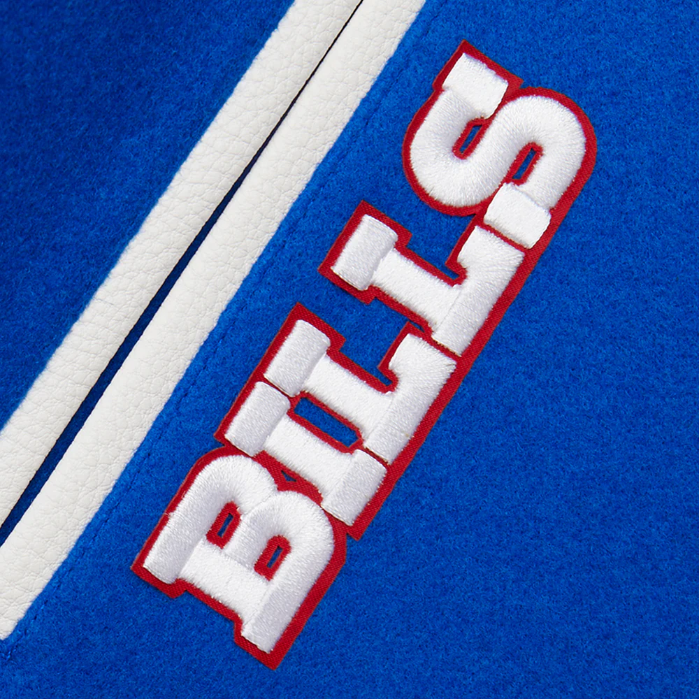 NFL BUFFALO BILLS CLASSIC BIG BOYS WOOL VARSITY JACKET (ROYAL BLUE/WHITE) - Image 7
