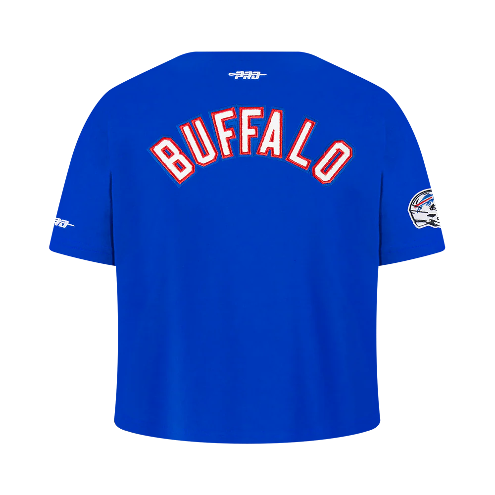 NFL BUFFALO BILLS CLASSIC BIG GIRLS SHORT SLEEVE BOXY TEE (ROYAL BLUE) - Image 3