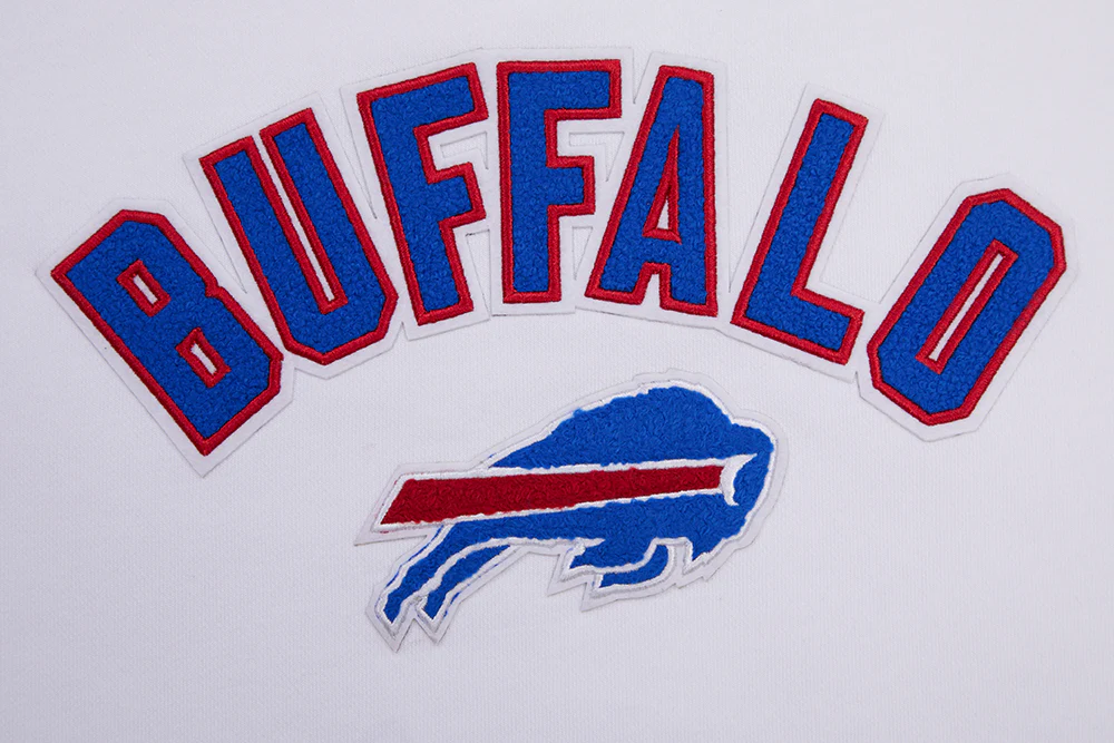 NFL BUFFALO BILLS CLASSIC WOMEN'S FLEECE CREWNECK (WHITE) - Image 5