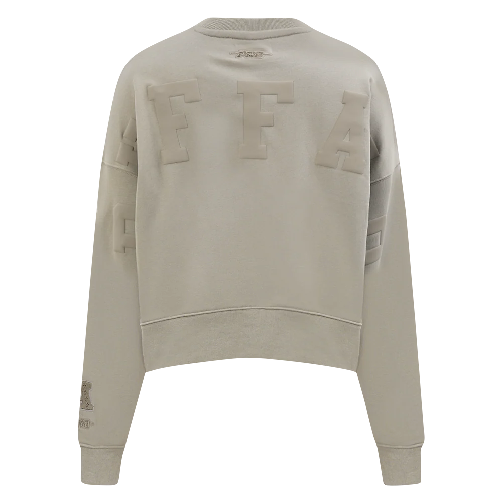 NFL BUFFALO BILLS WINGSPAN WOMEN'S FLC CREWNECK (TAUPE)