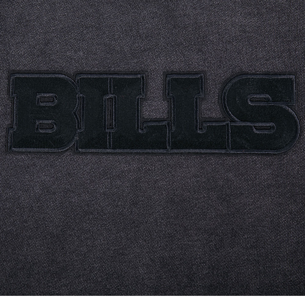 NFL BUFFALO BILLS WASHED CLASSIC WOMEN'S ENZYME WASH FT CREWNECK (WASHED BLACK) - Image 10