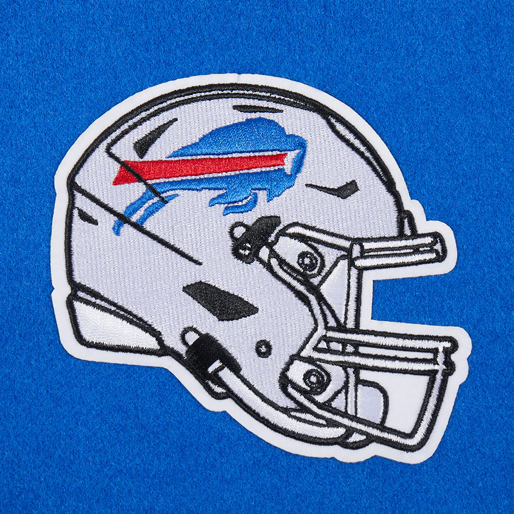 NFL BUFFALO BILLS CLASSIC WOMEN'S WOOL VARSITY JACKET (ROYAL BLUE/WHITE) - Image 6