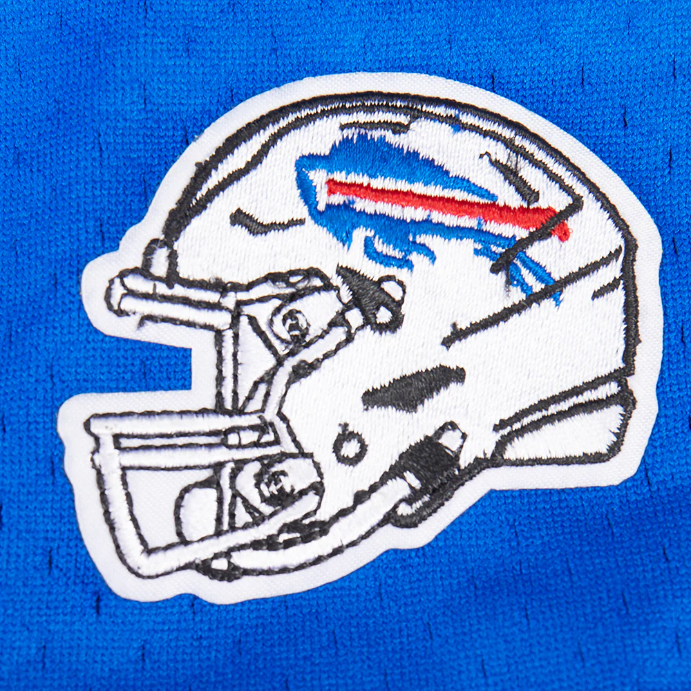NFL BUFFALO BILLS CLASSIC LITTLE BOYS MESH BUTTON DOWN SHIRT (ROYAL BLUE/RED) - Image 14