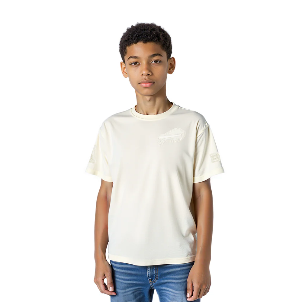 NFL BUFFALO BILLS NEUTRAL LITTLE BOYS SHORT SLEEVE TEE (EGGSHELL)