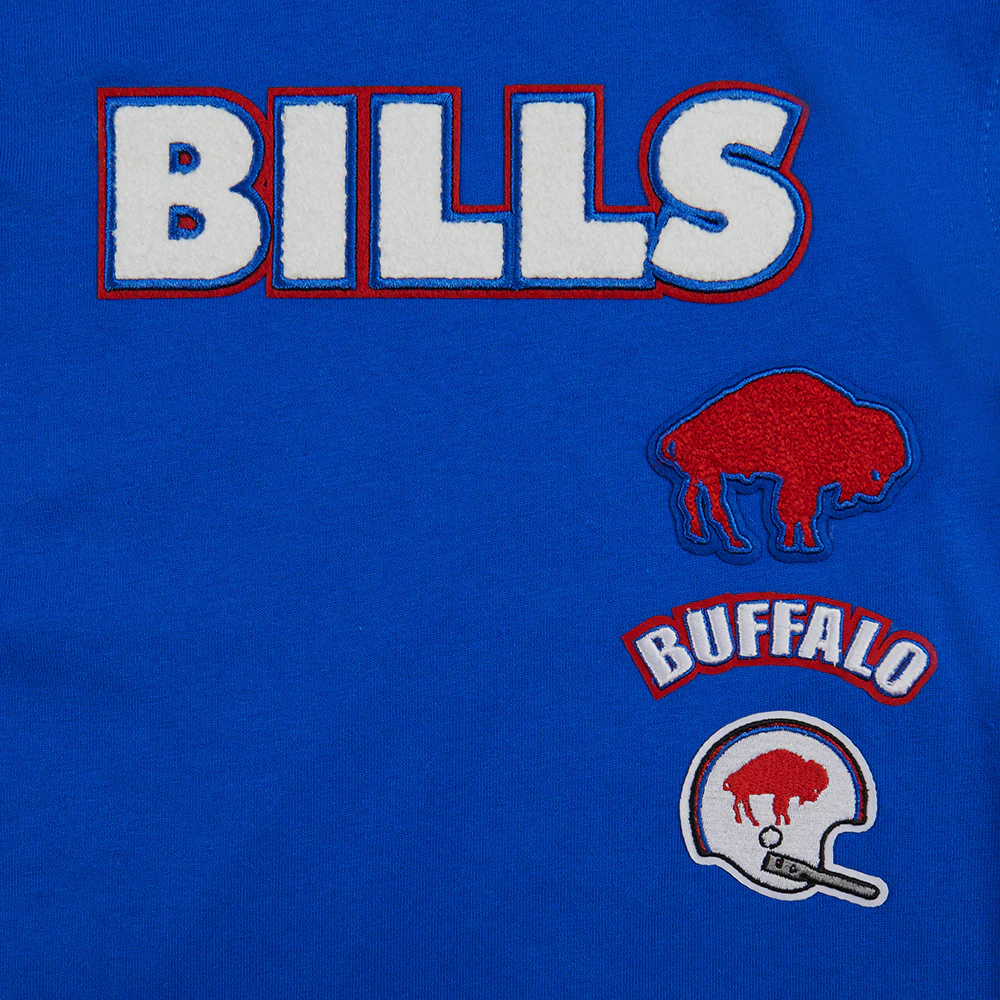 NFL BUFFALO BILLS RETRO CLASSIC LITTLE BOYS SHORT SLEEVE TAPING TEE (ROYAL BLUE/RED) - Image 7