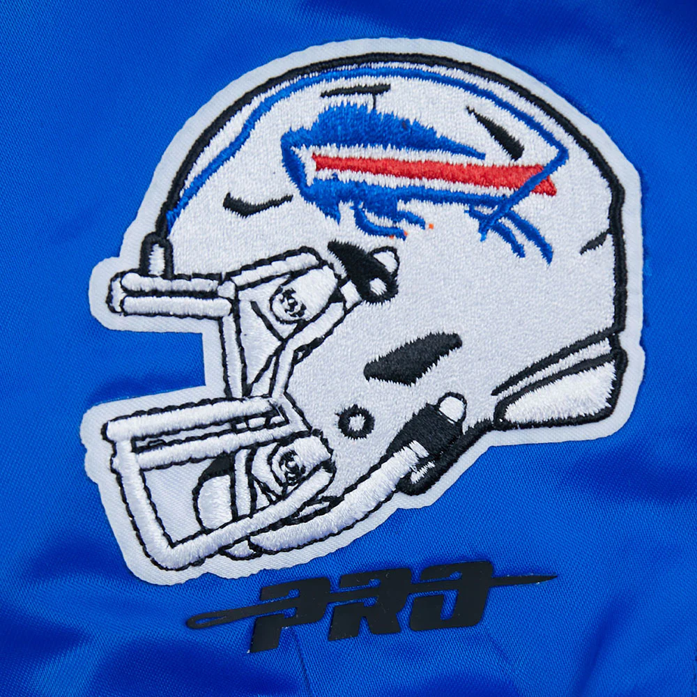 NFL BUFFALO BILLS MASHUP WOMEN'S RIB SATIN JACKET (ROYAL BLUE/RED) - Image 10