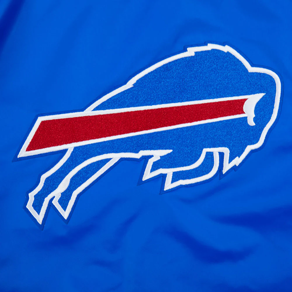 NFL BUFFALO BILLS MASHUP WOMEN'S RIB SATIN JACKET (ROYAL BLUE/RED) - Image 17