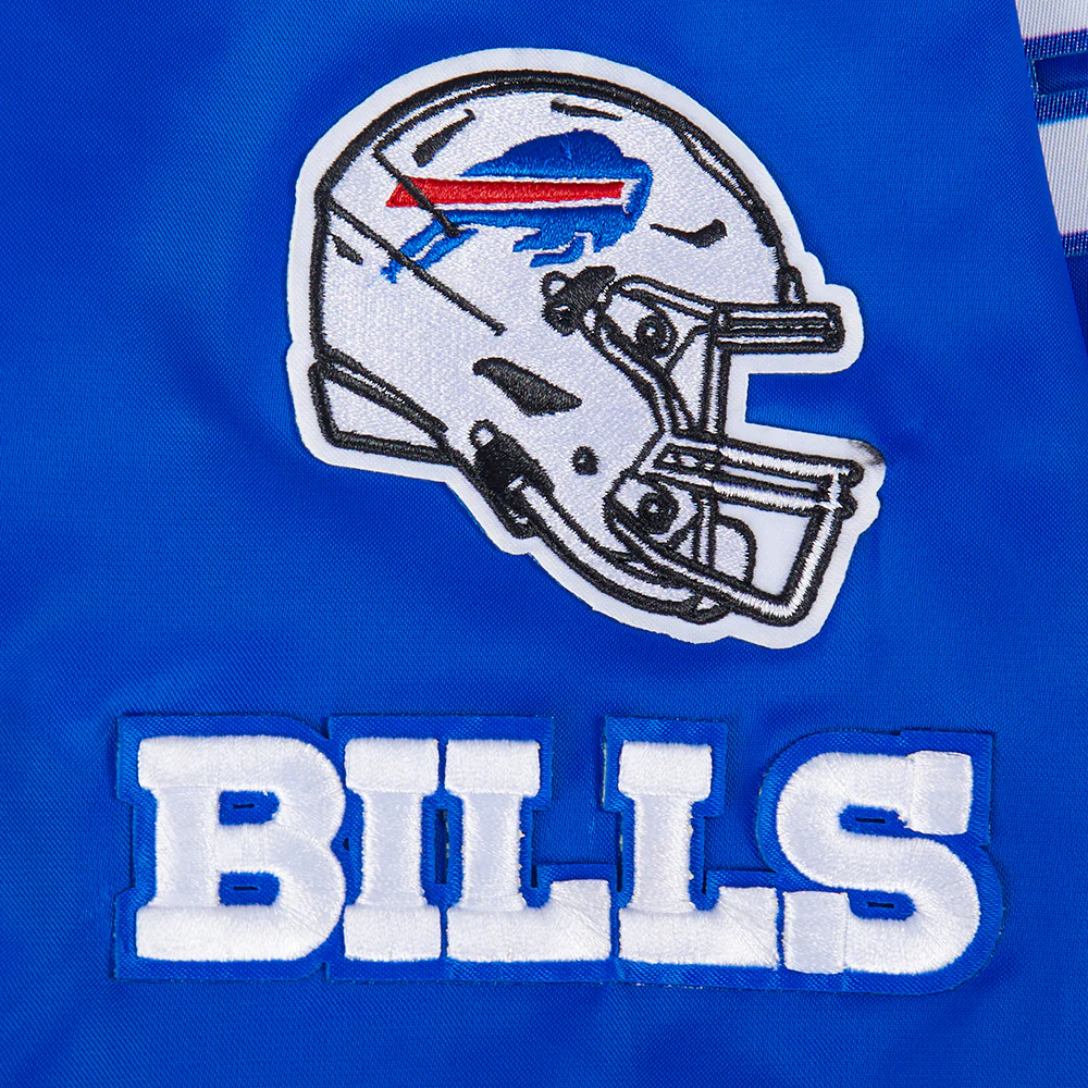 NFL BUFFALO BILLS CLASSIC WOMEN'S SATIN JACKET (ROYAL BLUE) - Image 7