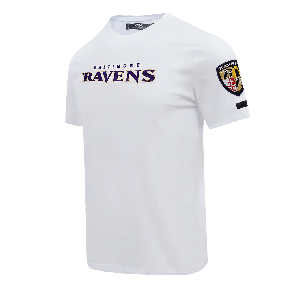 NFL BALTIMORE RAVENS CLASSIC CHENILLE TEE (WHITE) - Image 2