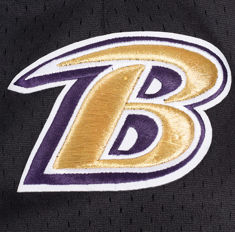 NFL BALTIMORE RAVENS CLASSIC MESH MEN'S SHORT (BLACK) - Image 6