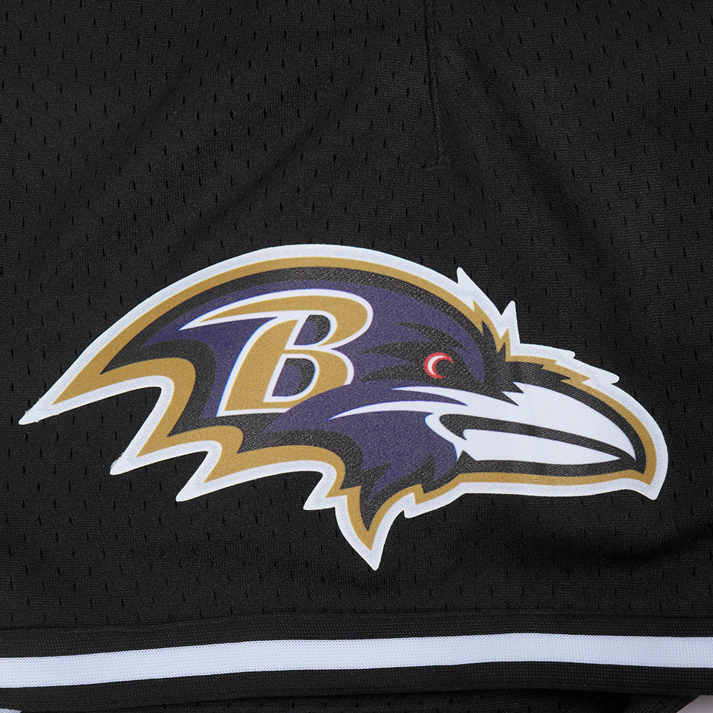 NFL BALTIMORE RAVENS LAMAR JACKSON #8 MESH MEN'S SHORT (BLACK) - Image 6