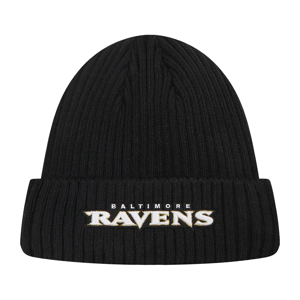 NFL BALTIMORE RAVENS CITY SIGNATURE MEN'S BEANIE (BLACK) - Image 2