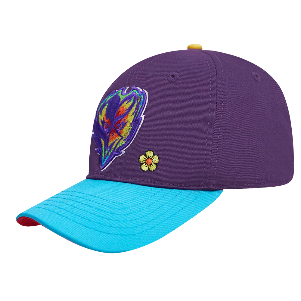 NFL BALTIMORE RAVENS TRIPPY TD DAD HAT (PURPLE/MULTI) - Image 3