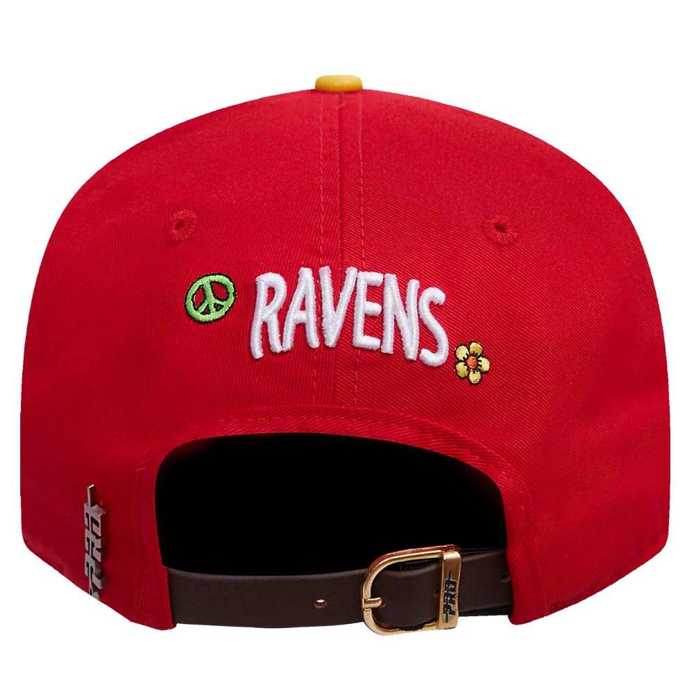 NFL BALTIMORE RAVENS TRIPPY TD DAD HAT (RED/ MULTI) - Image 5