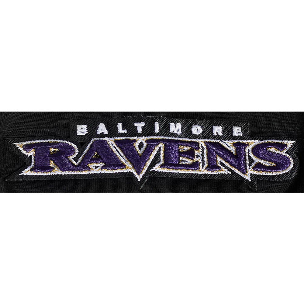 NFL BALTIMORE RAVENS SCRIPT TAIL WOMEN'S SJ BOXY TEE (BLACK) - Image 10