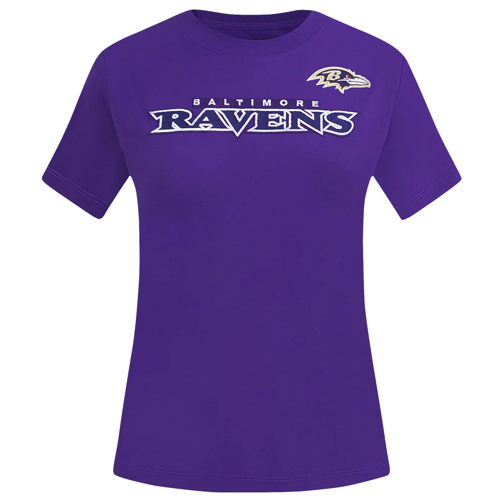 NFL BALTIMORE RAVENS CLASSIC WOMEN'S SJ SLIM FIT TEE (PURPLE)