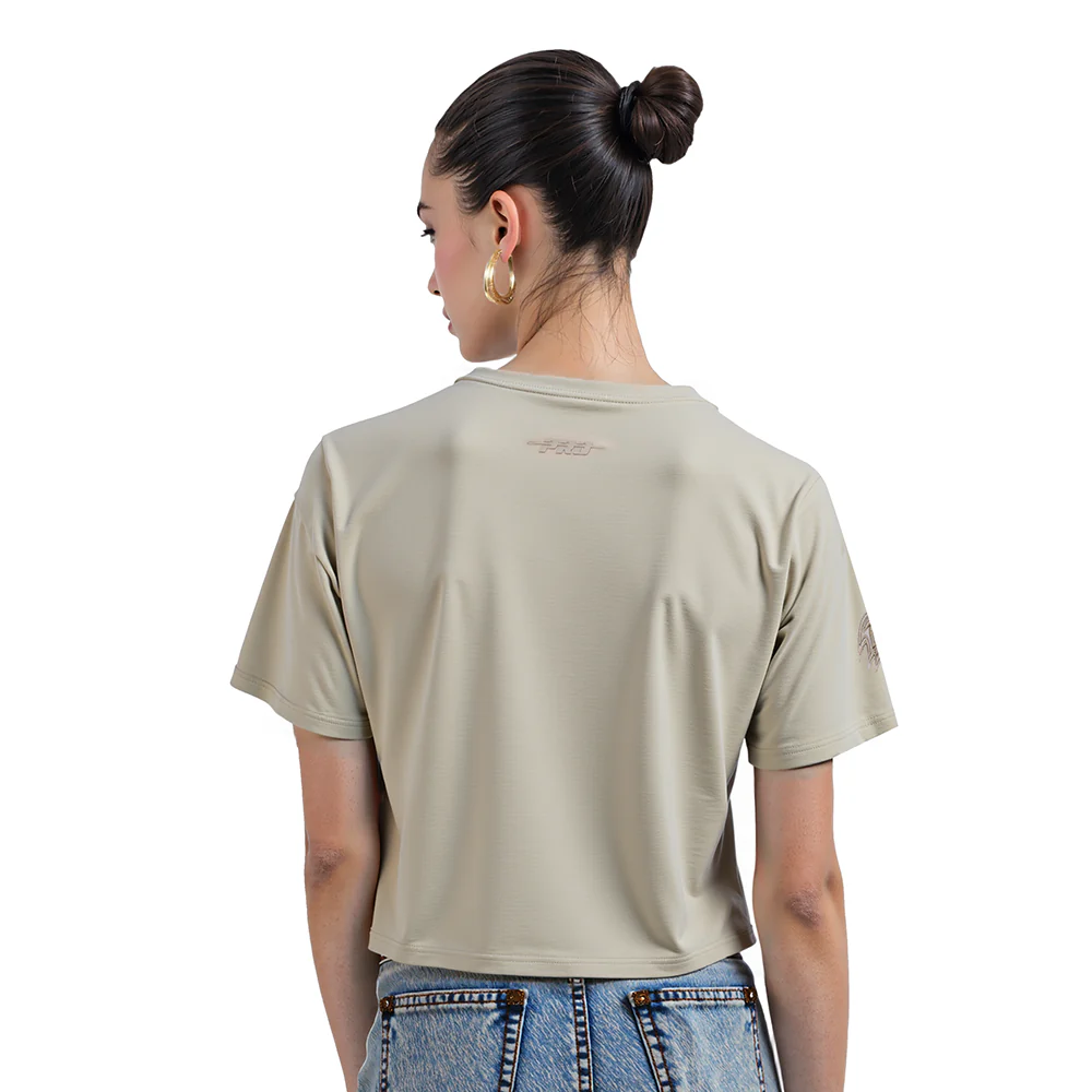 NFL BALTIMORE RAVENS NEUTRAL SINGLE JERSEY BOXY TEE (TAUPE) - Image 2