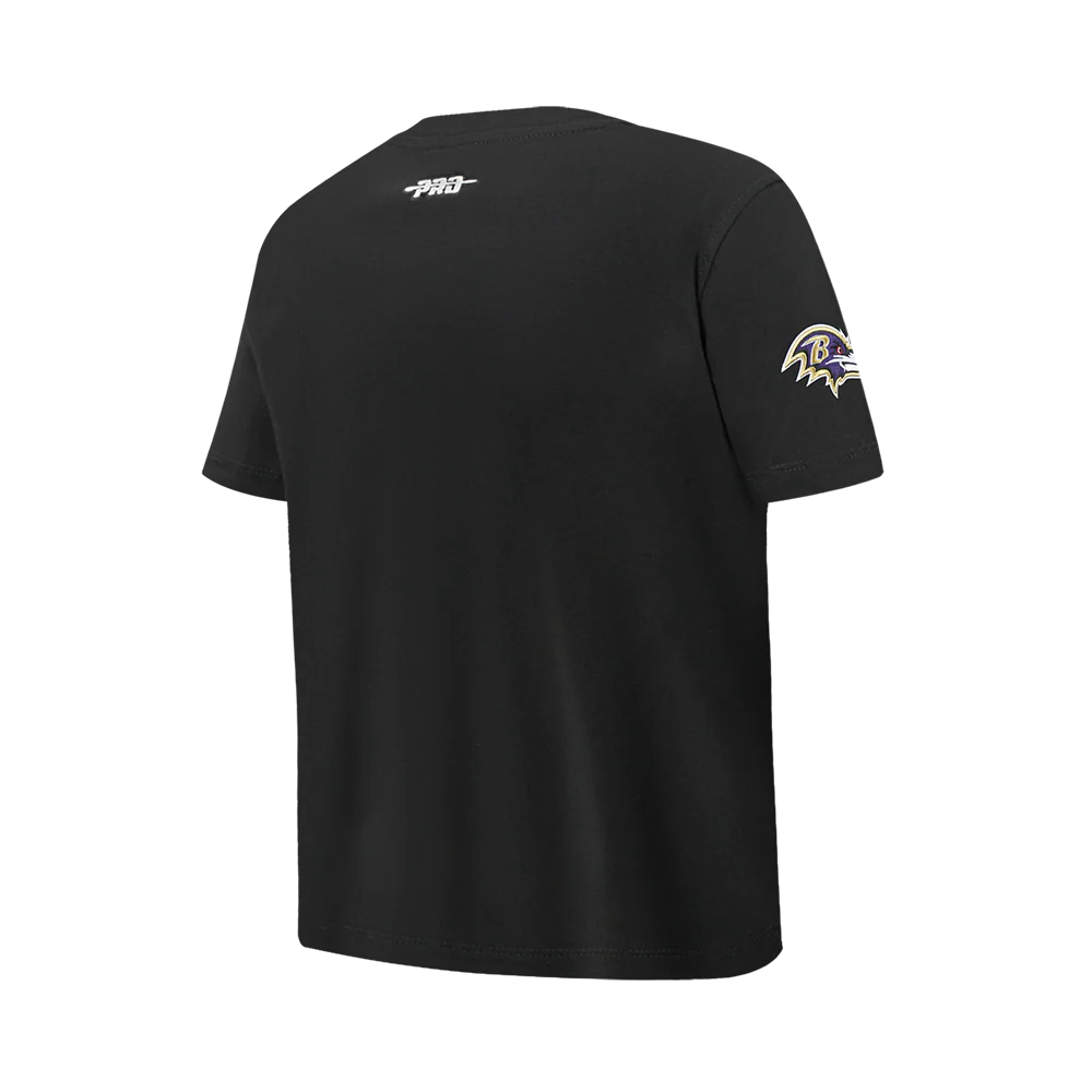 NFL BALTIMORE RAVENS CLASSIC BIG BOY'S SJ TEE (BLACK) - Image 4