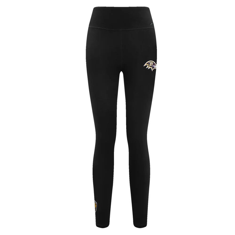 NFL BALTIMORE RAVENS CLASSIC WOMEN'S JERSEY LEGGING (BLACK) - Image 2