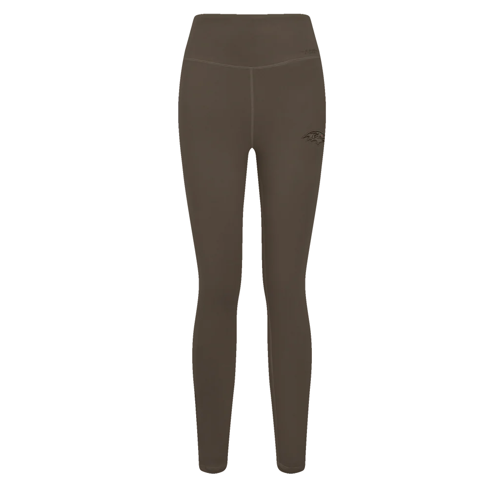 NFL BALTIMORE RAVENS NEUTRAL HIGH WAIST JERSEY LEGGING (DARK TAUPE) - Image 2