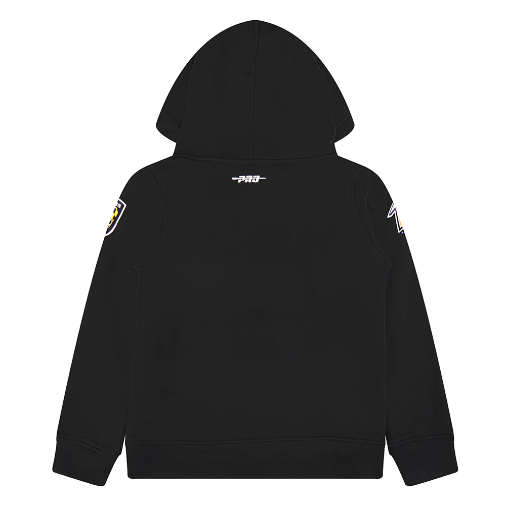 NFL BALTIMORE RAVENS CLASSIC LITTLE BOYS FLEECE PULLOVER HOODIE (BLACK) - Image 13