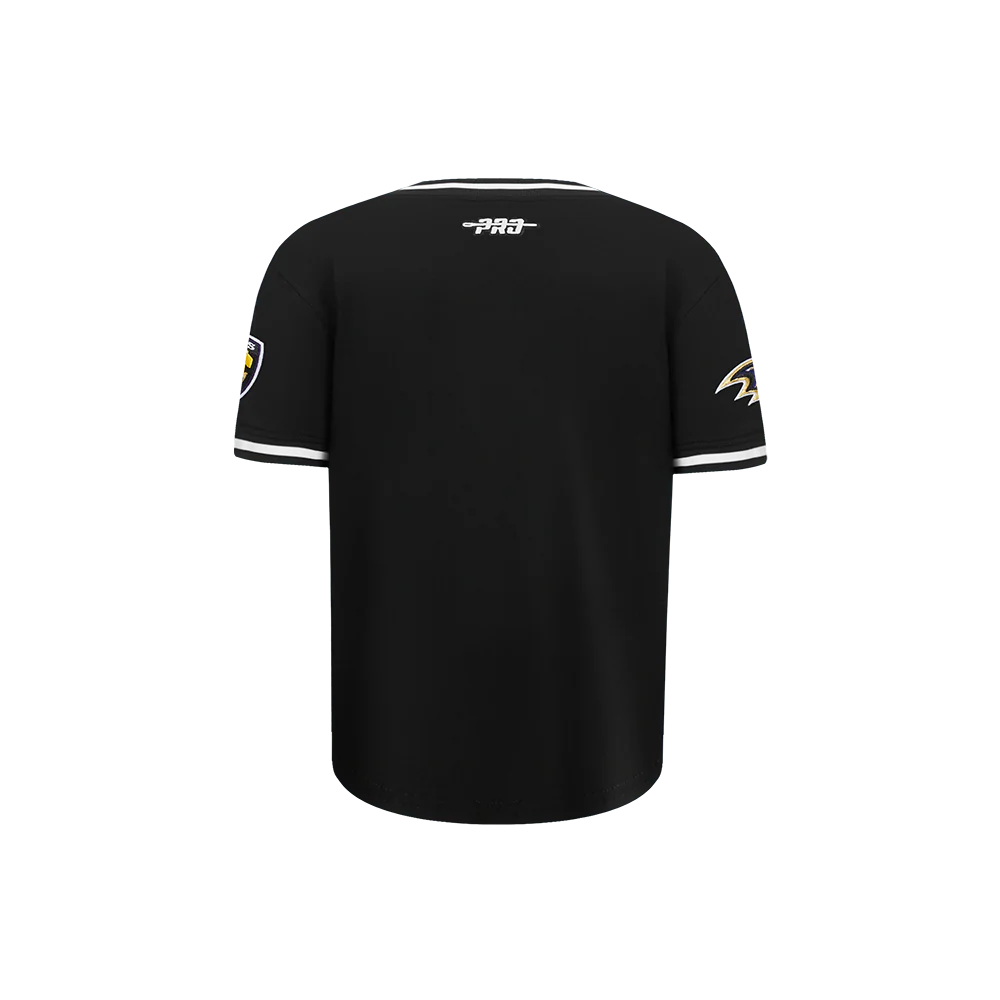 NFL BALTIMORE RAVENS CLASSIC TODDLER BOYS SHORT SLEEVE STRIPED RIB TEE (BLACK) - Image 5