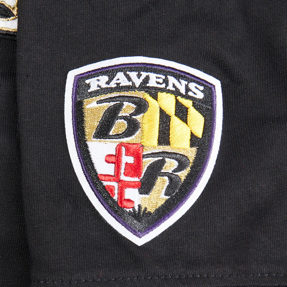 NFL BALTIMORE RAVENS CLASSIC TODDLER BOYS SHORT SLEEVE STRIPED RIB TEE (BLACK) - Image 8
