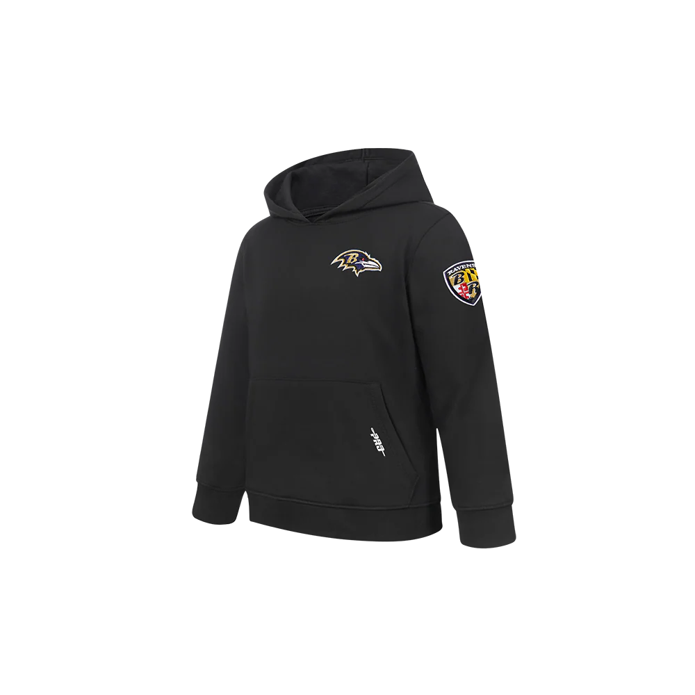NFL BALTIMORE RAVENS CLASSIC TODDLER BOYS FLEECE PULLOVER HOODIE (BLACK) - Image 4