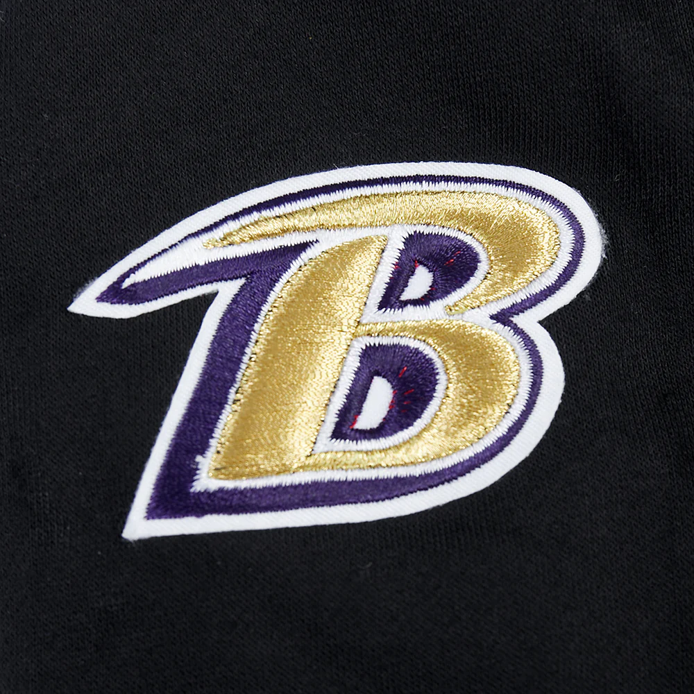 NFL BALTIMORE RAVENS CLASSIC TODDLER BOY'S FLC FZ HOODIE (BLACK) - Image 5