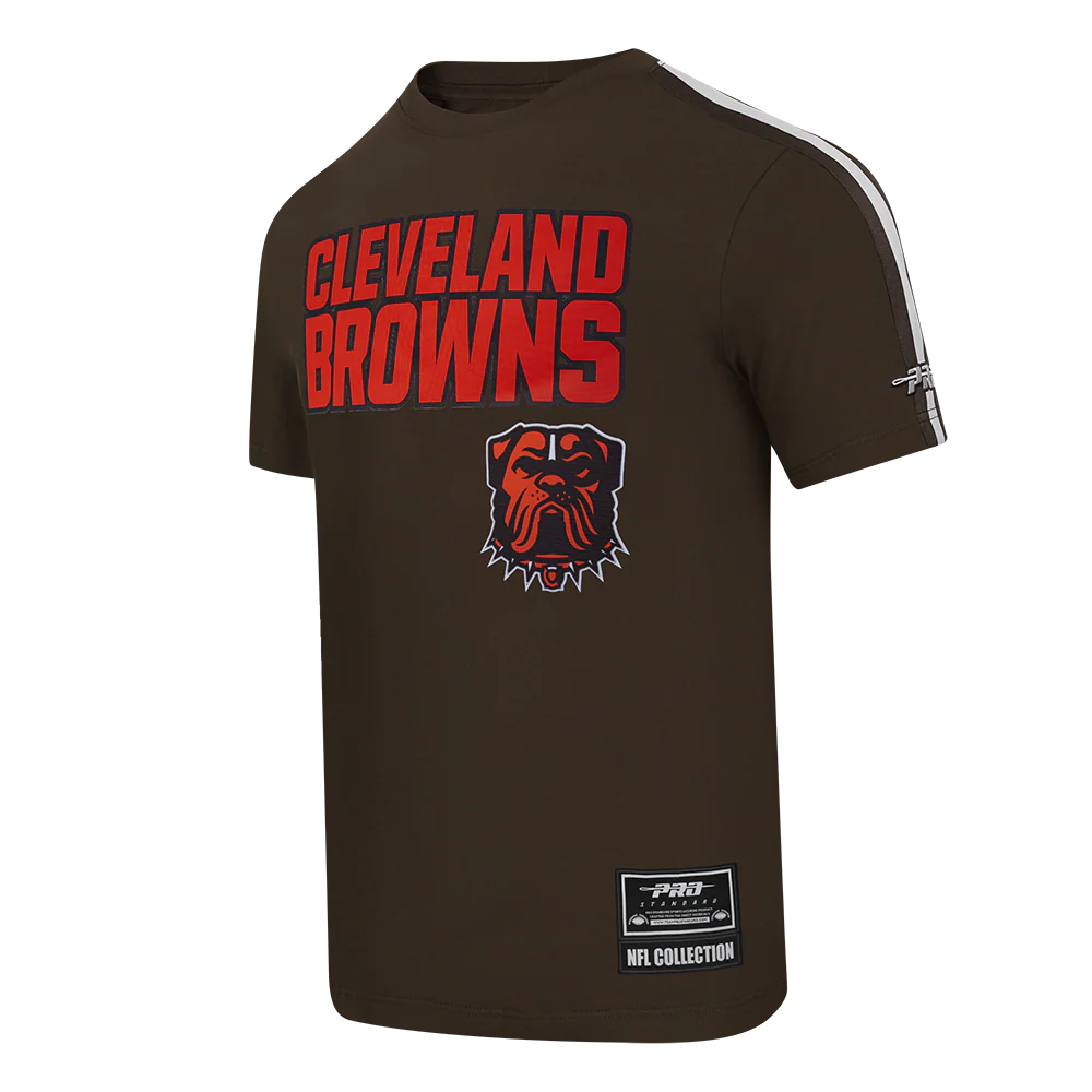 NFL CLEVELAND BROWNS CLASSIC MESH MEN'S SJ STRIPED TEE (BROWN) - Image 13