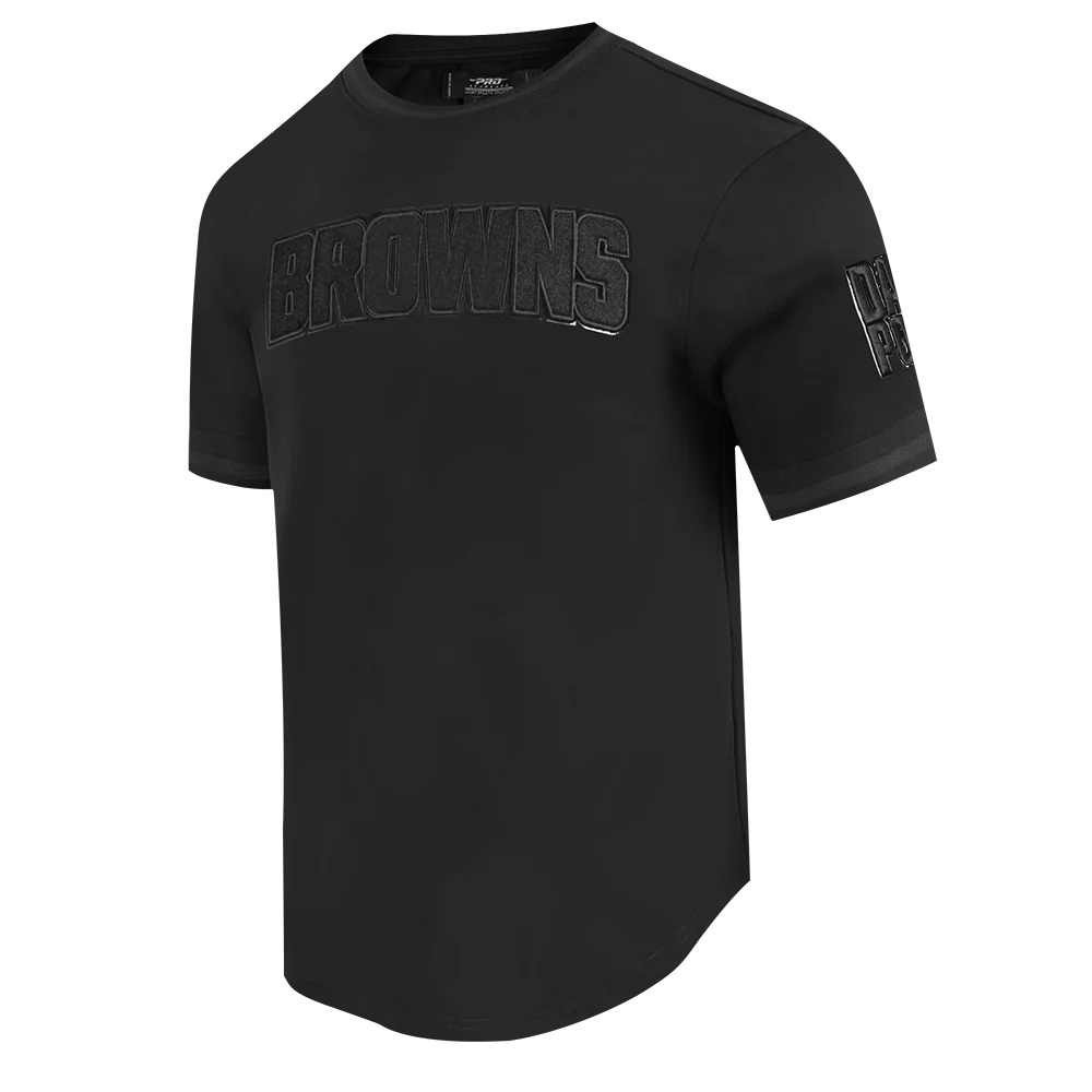 NFL CLEVELAND BROWNS TRIPLE BLACK MEN'S LOGOPRO TEAM SHORT SLEEVE (TRIPLE BLACK MEN'S) - Image 2
