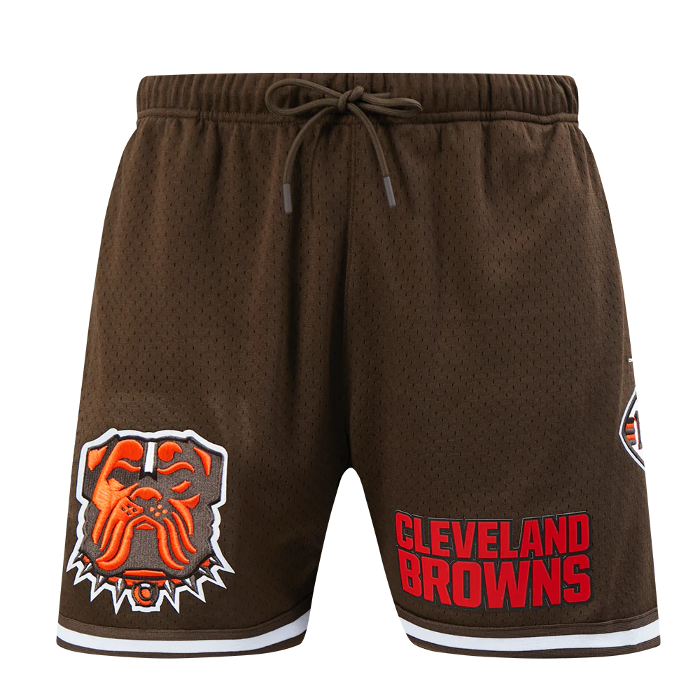 NFL CLEVELAND BROWNS MESH MEN'S MESH BASKETBALL SHORT (BROWN) - Image 5