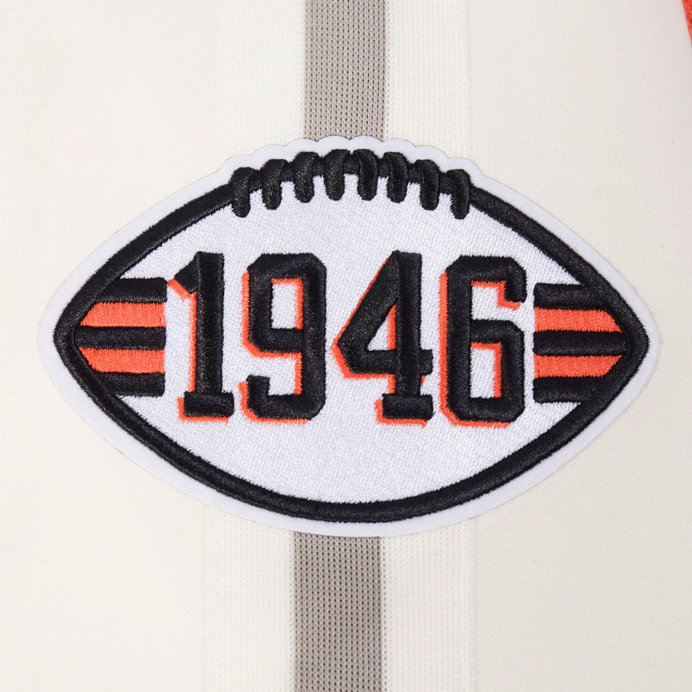 NFL CLEVELAND BROWNS PRO GAME DAY MEN'S RETRO JACKET (EGGSHELL/TAUPE/EGGSHELL) - Image 8