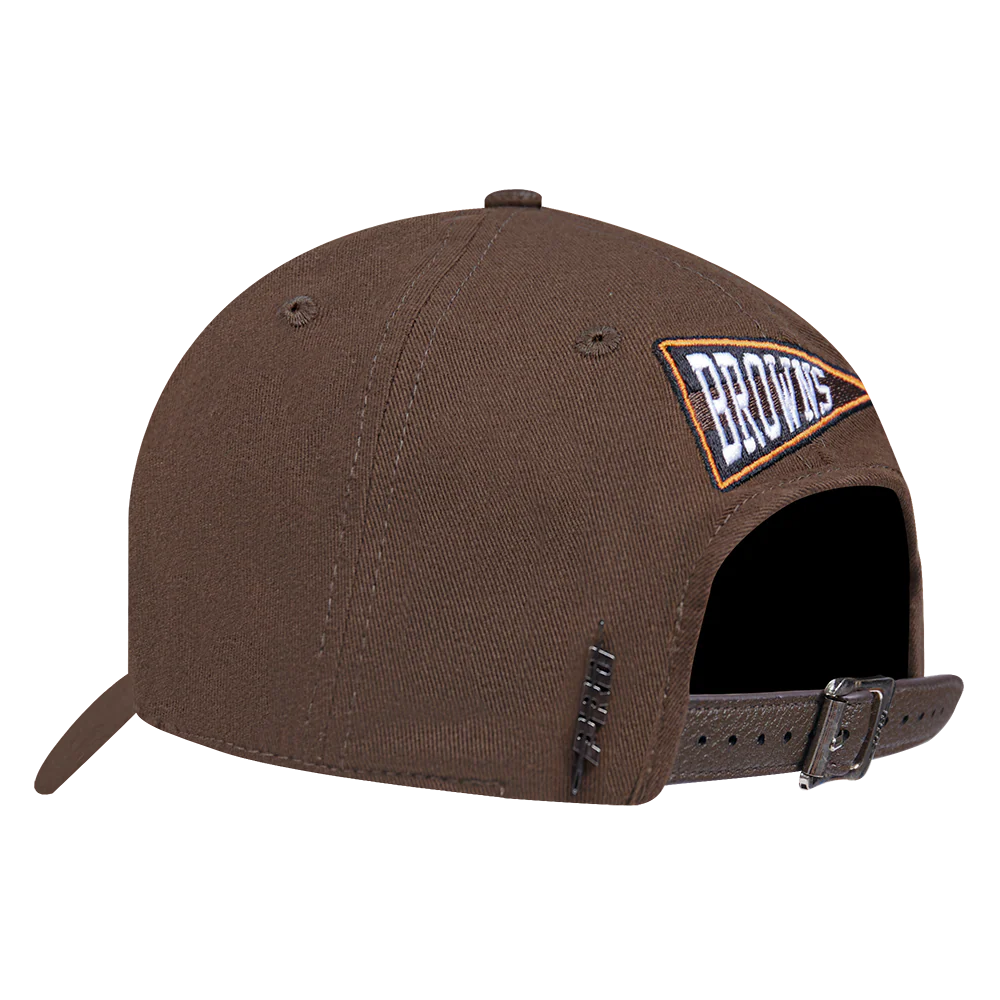 NFL CLEVELAND BROWNS TEAM PENNANTS MEN'S DAD HAT (BROWN) - Image 3