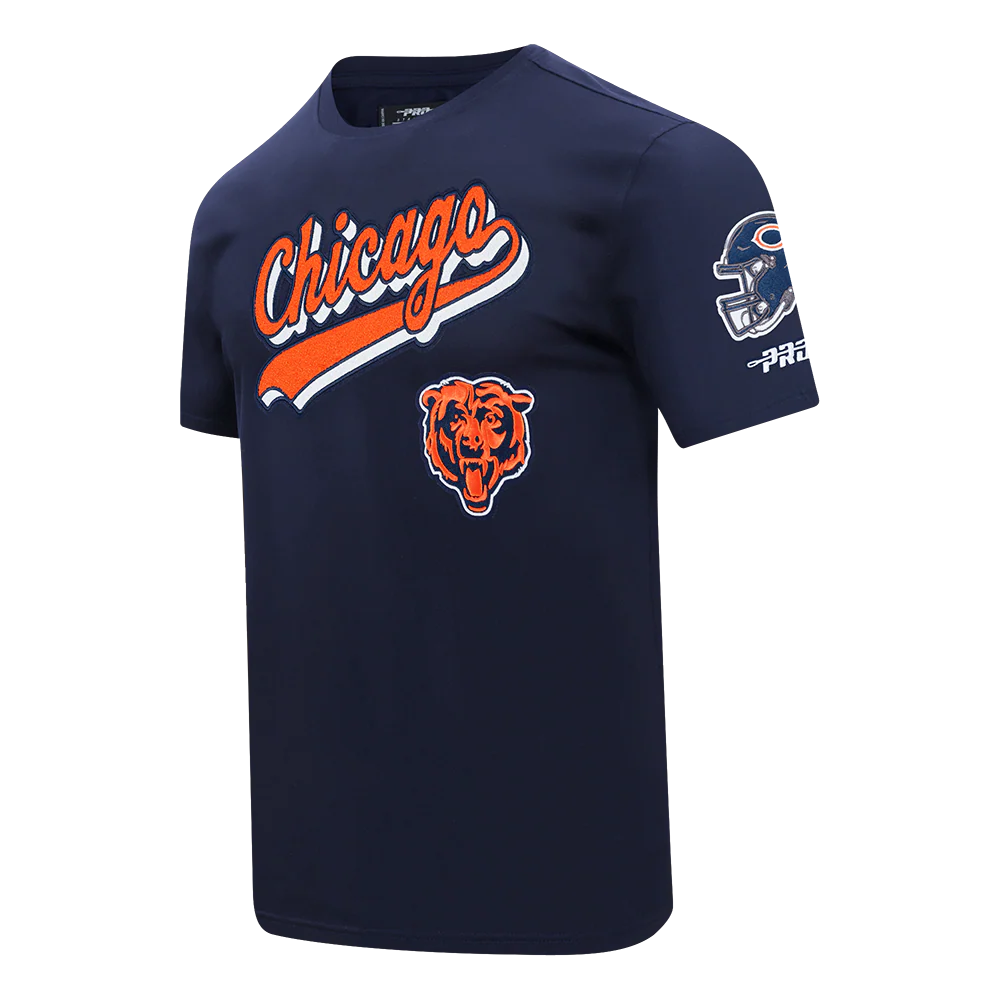 NFL CHICAGO BEARS SCRIPT TAIL MEN'S SJ TEE (MIDNIGHT NAVY) - Image 3