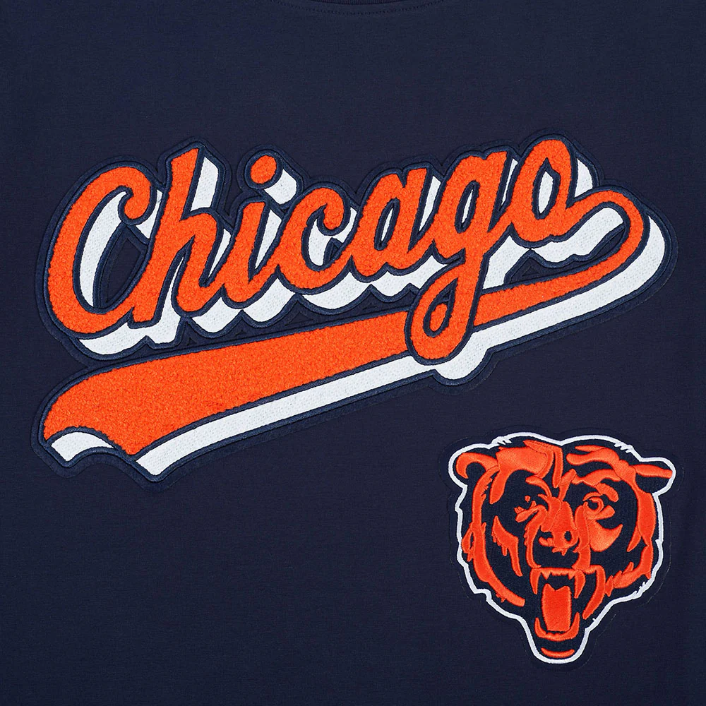 NFL CHICAGO BEARS SCRIPT TAIL MEN'S SJ TEE (MIDNIGHT NAVY) - Image 6