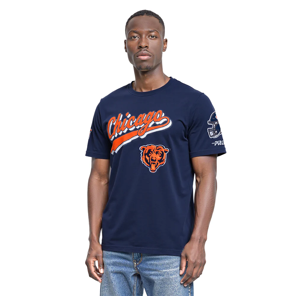 NFL CHICAGO BEARS SCRIPT TAIL MEN'S SJ TEE (MIDNIGHT NAVY) - Image 8