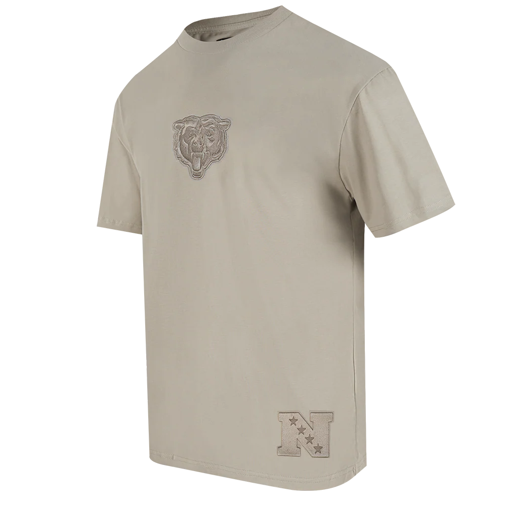 NFL CHICAGO BEARS WINGSPAN MEN'S CJ DROP SHOULDER TEE (TAUPE) - Image 3
