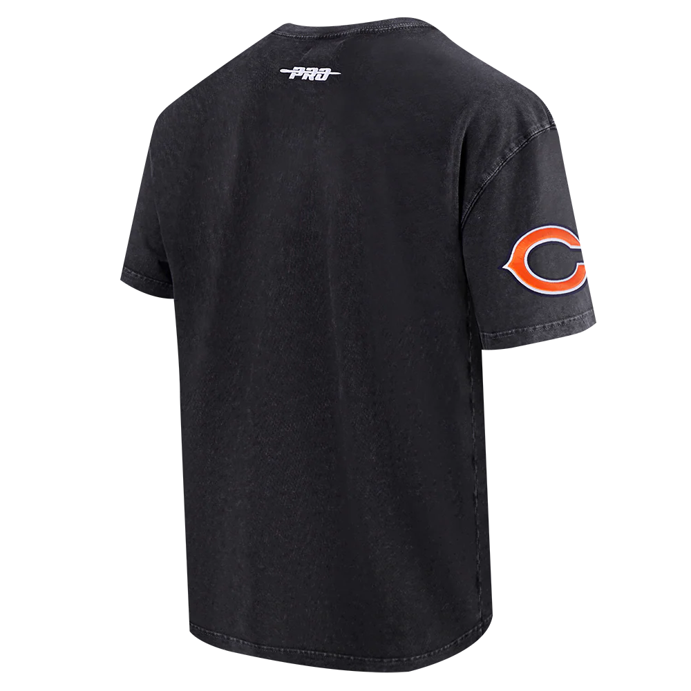 NFL CHICAGO BEARS CHROME MEN'S CJ DROP SHOULDER TEE (WASHED BLACK) - Image 6