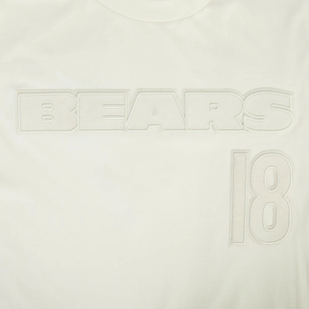 NFL CHICAGO BEARS CALEB WILLIAMS #18 NEUTRAL MEN'S CJ DROP SHOULDER (EGGSHELL) - Image 7
