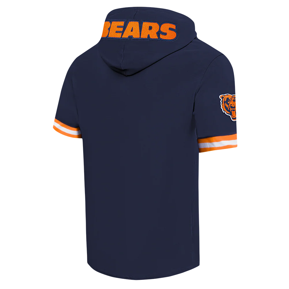 NFL CHICAGO BEARS CALEB WILLIAMS #18 CLASSIC PNN MEN'S SS PO HOODIE (MIDNIGHT NAVY/ORANGE) - Image 4