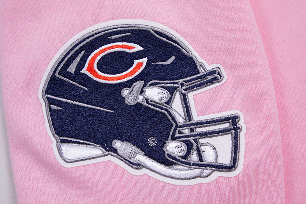 NFL CHICAGO BEARS CLASSIC CHENILLE MEN'S PULLOVER HOODIE (PINK) - Image 5