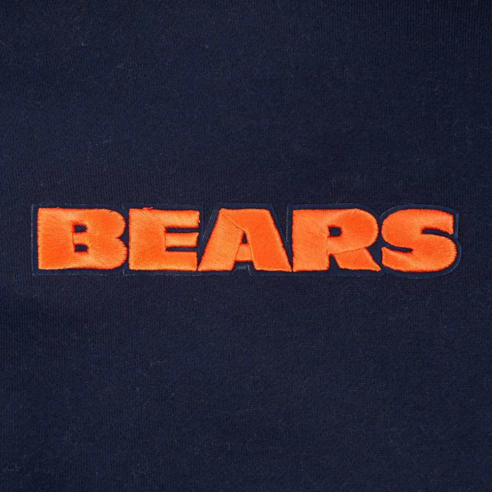 NFL CHICAGO BEARS WINGSPAN MEN'S DROP SHOULDER FLEECE PULLOVER HOODIE (MIDNIGHT NAVY) - Image 7