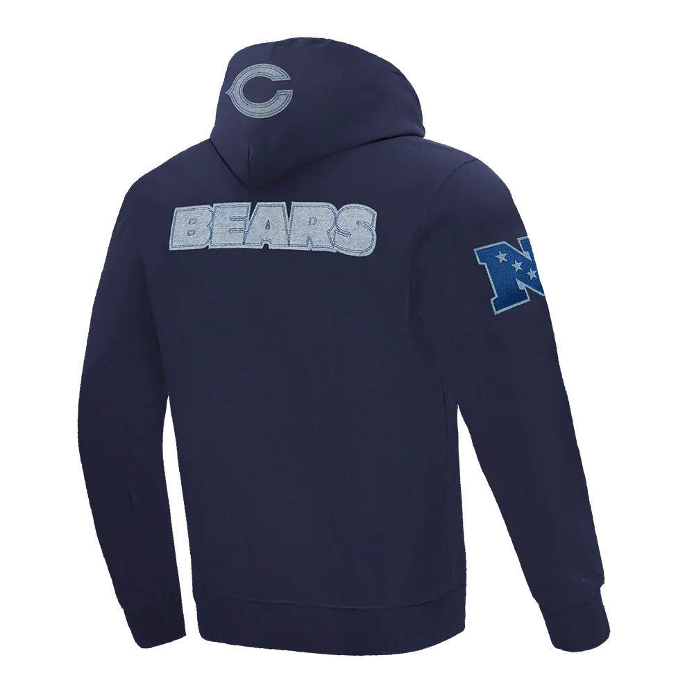 NFL CHICAGO BEARS VARSITY BLUES MEN'S PULLOVER HOODIE (MIDNIGHT NAVY) - Image 4